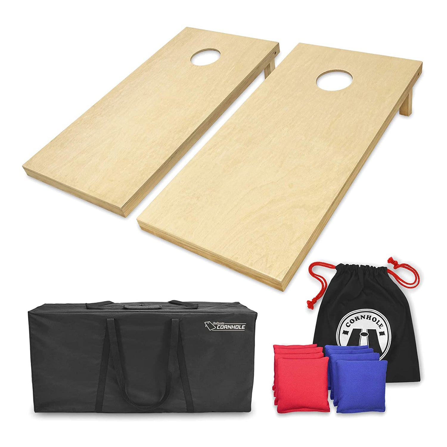 GoSports 4' x 2' Size Cornhole Bean Bag Outdoor Backyard Lawn Game (Open Box) - VMInnovations