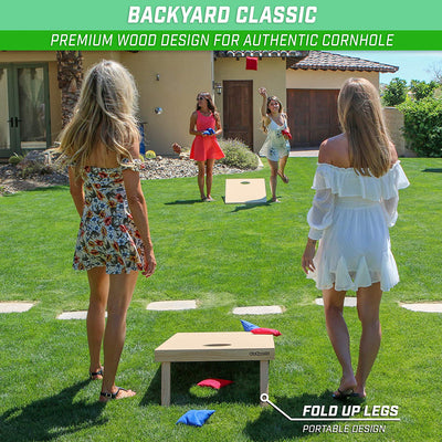 GoSports 4' x 2' Size Cornhole Bean Bag Outdoor Backyard Lawn Game (Open Box) - VMInnovations