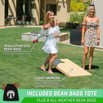 GoSports 4' x 2' Size Cornhole Bean Bag Outdoor Backyard Lawn Game (Open Box) - VMInnovations