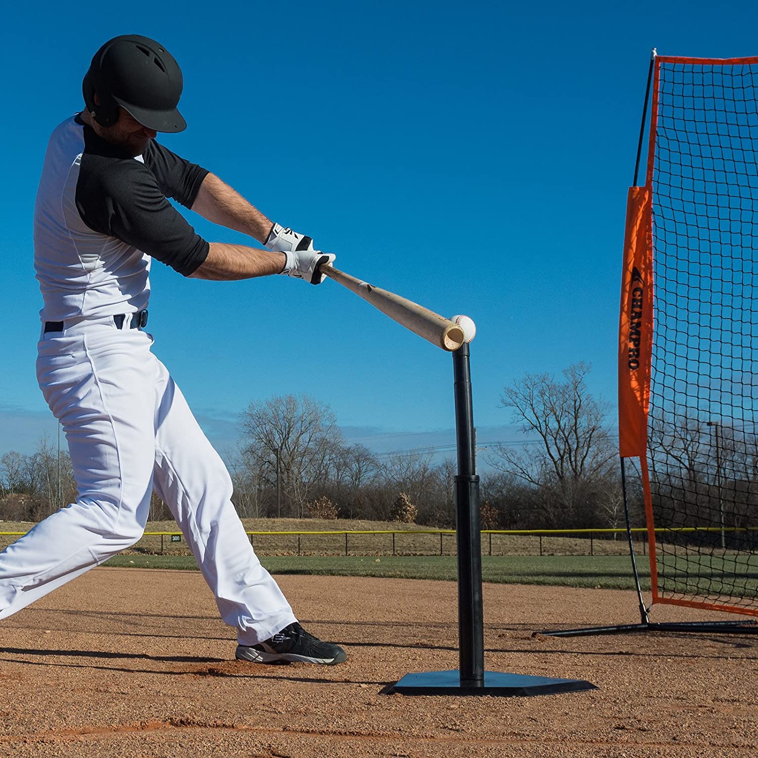 Champro Rubber Home Plate Softball/Baseball Tee Batting Practice Tool (Open Box)