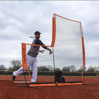 Champro MVP L Shaped Sock Screen 7x7' Mesh Netting Field Training Aid (Open Box)