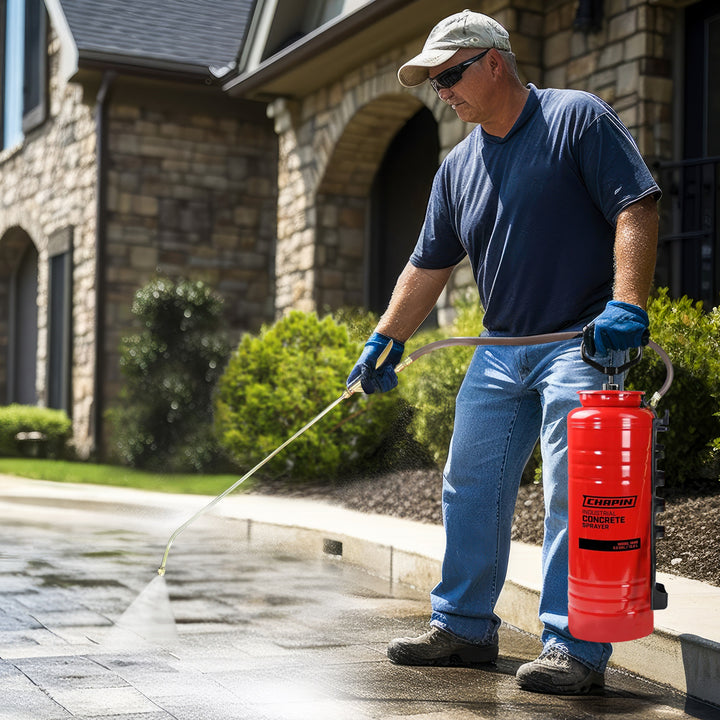 Chapin 3.5 Gallon Tri Poxy Industrial Concrete Open Head Handheld Tank Sprayer (2 Pack)