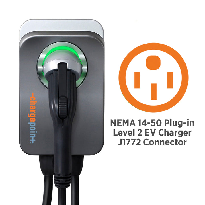 ChargePoint Home Flex Level 2 WiFi NEMA 14-50 Plug Electric Vehicle EV Charger