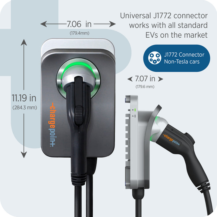 ChargePoint 240V Smart Flex Hardwire Charge Station, 20-80A Breakers (For Parts)