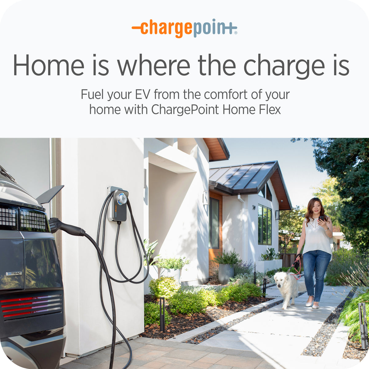 ChargePoint 240V Smart Flex Hardwire Charge Station20-80A Breakers(Open Box)
