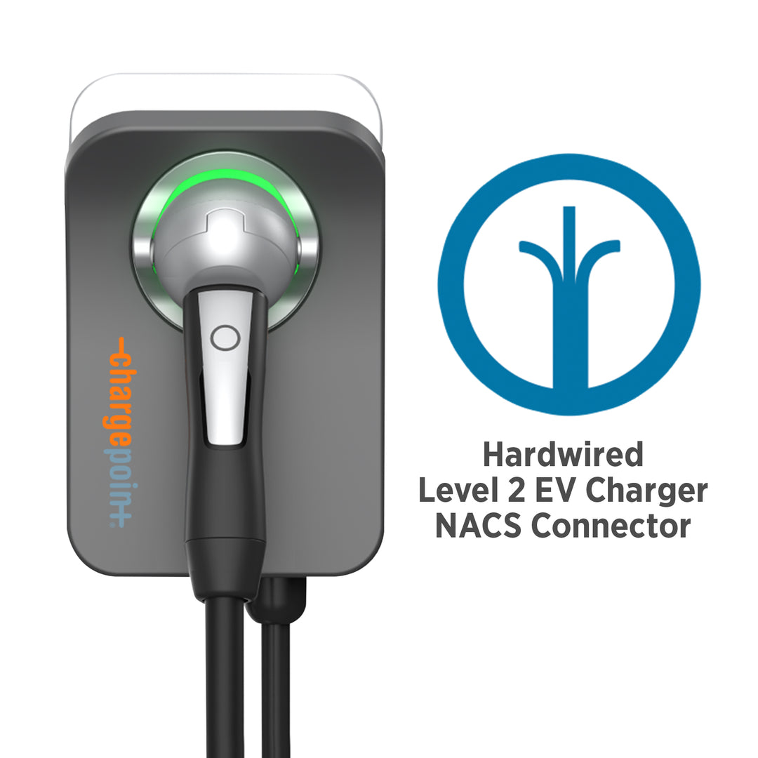 ChargePoint Home Flex Level 2 EV Charger NACS, Hardwired EV Fast Charge Station