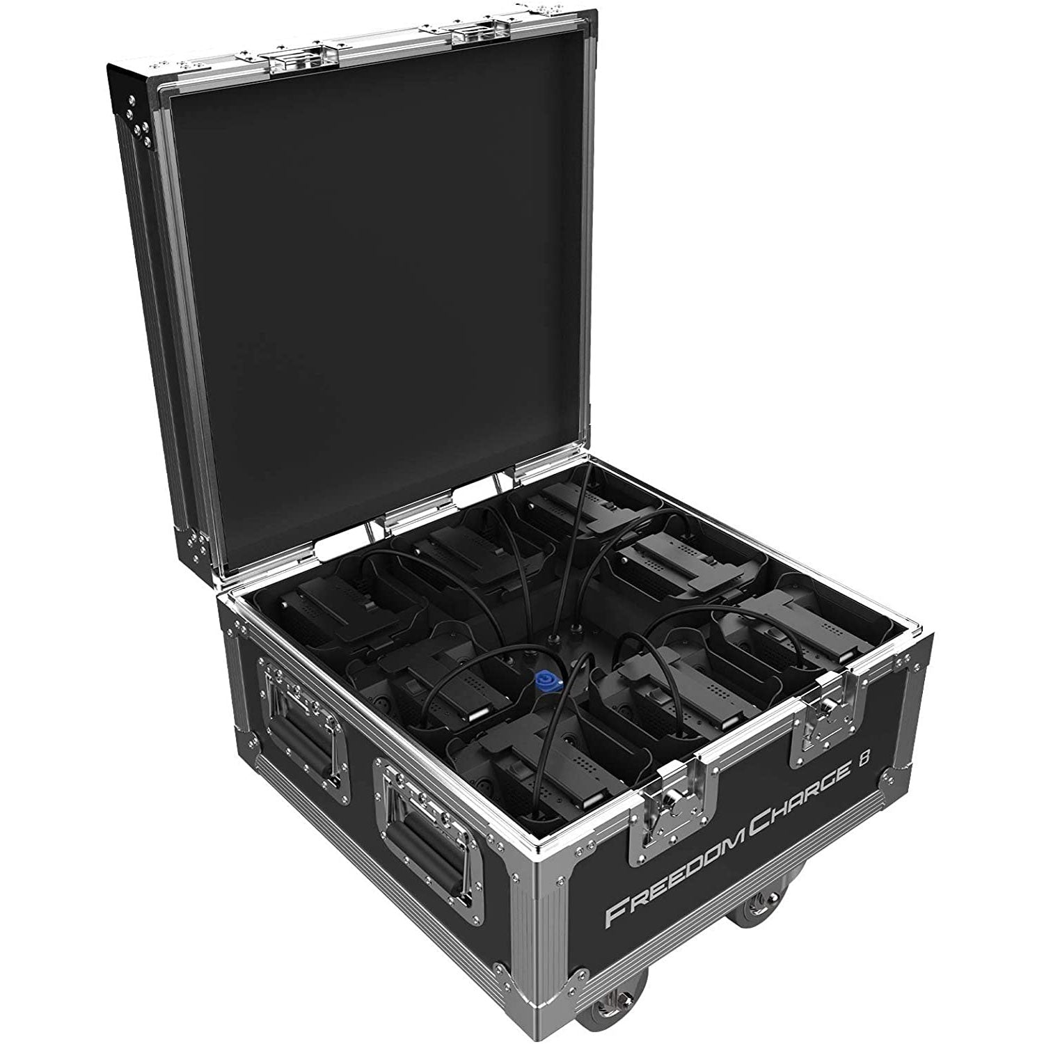 CHAUVET DJ Freedom Charge 8 Compact Par Light Fixture Charging Hard Road Case - VMInnovations
