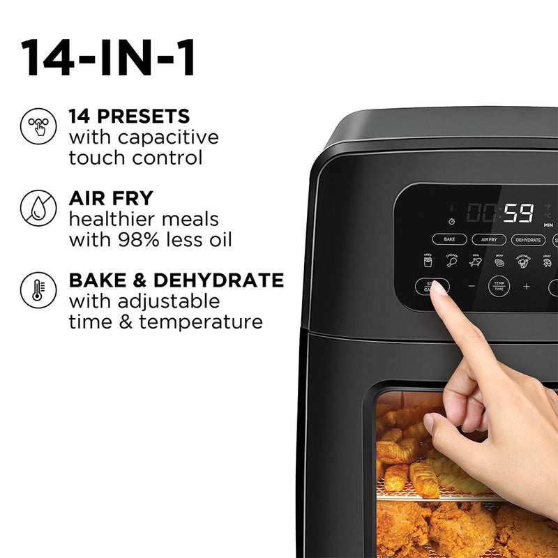 Chefman Family Sized Auto Stir 14 in 1 Digital LED Air Fryer and Convection Oven