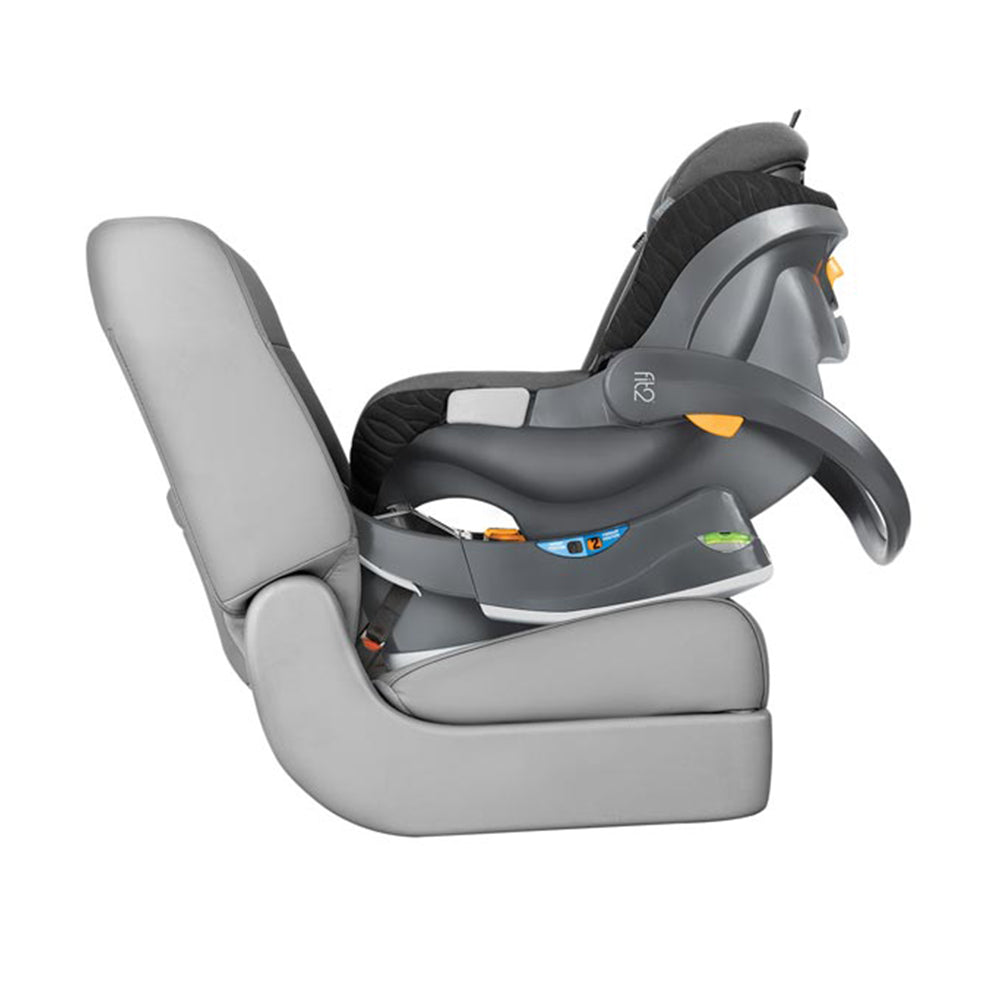 Chicco Fit2 Rear Facing Car Seat w/ 2 Stage Base, Black Legato (Open Box)