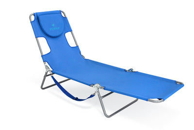 Ostrich Chaise Lounge, Facedown Beach Camping Pool Tanning Chair, Blue(Open Box) - VMInnovations