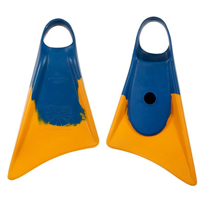 Churchill Makappuu Adult Unisex Rubber Swim Fins, Blue/Orange, X-Large(Open Box)