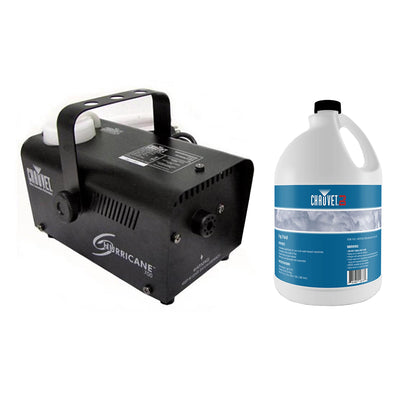 Chauvet DJ Hurricane Pro Fog Smoke Machine with 1 Gallon Bottle of Fog Fluid - VMInnovations