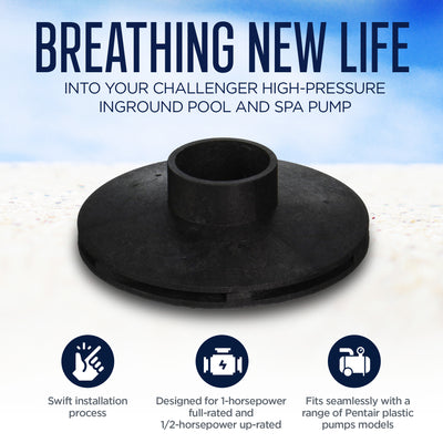 Pentair Impeller Replacement Challenger High Pressure Inground Pool and Spa Pump