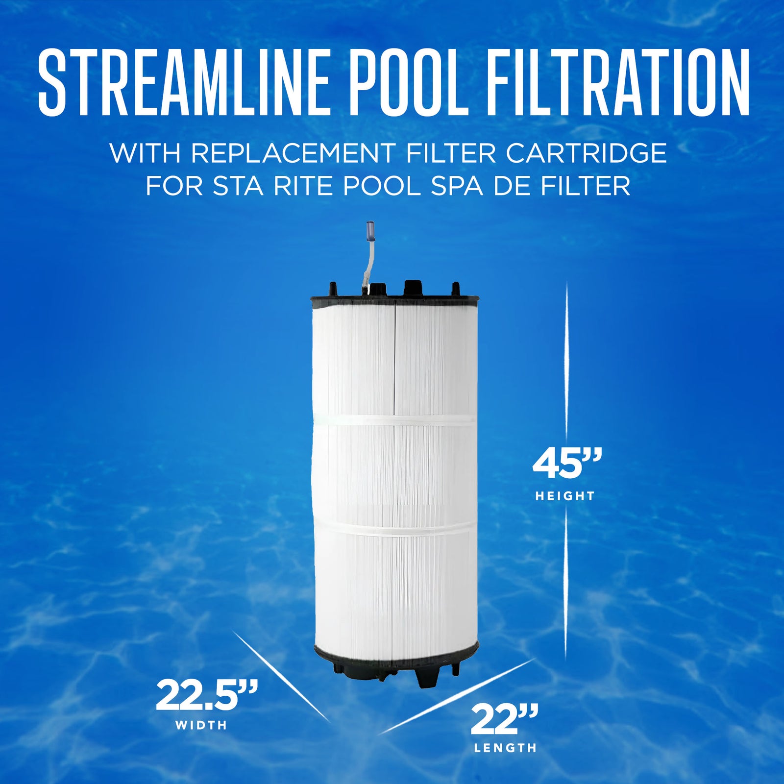 Pentair 27002-0300S Replacement Filter Cartridge for Sta Rite Pool Spa DE Filter - VMInnovations