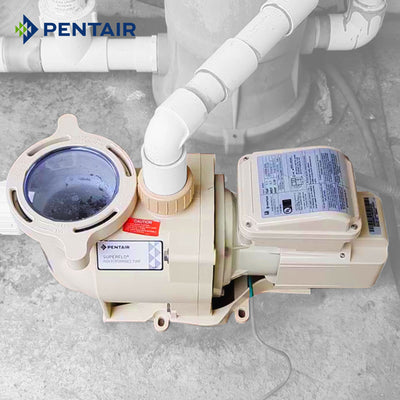 Pentair Stainless Steel Corded Electric SuperFlo High Performance Pump, Beige - VMInnovations