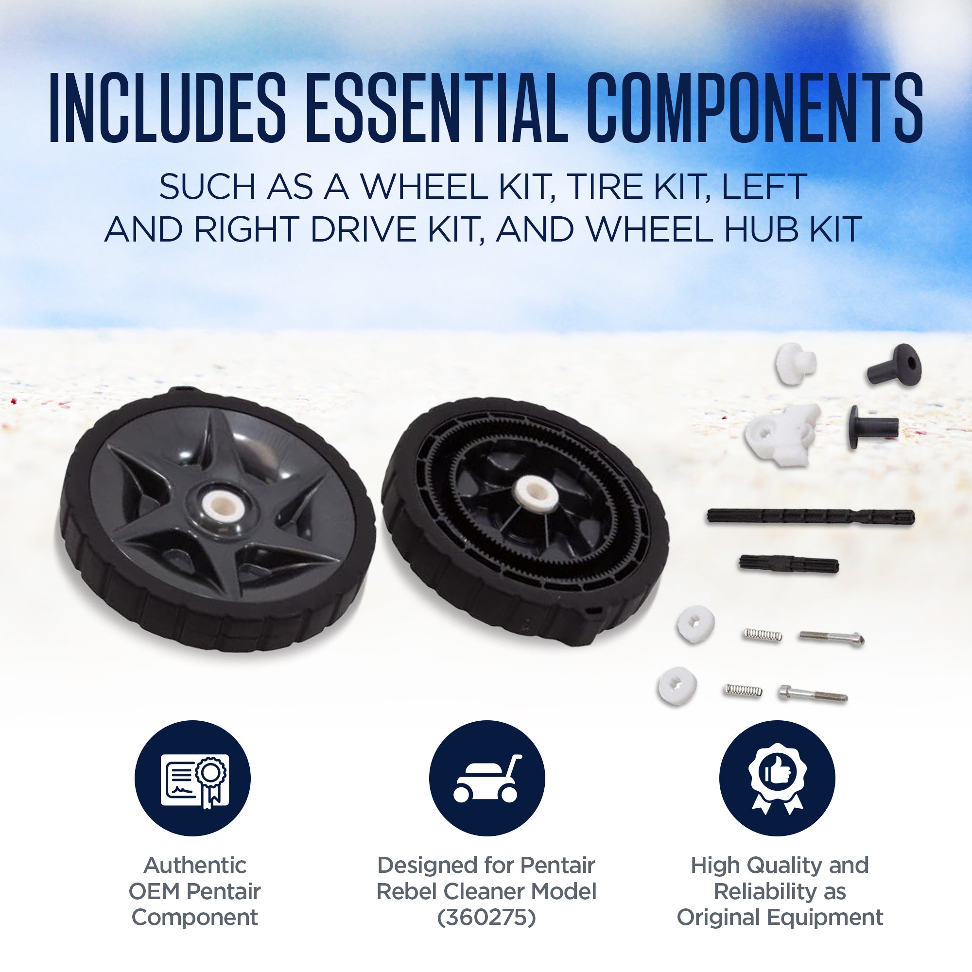 Pentair Tune Up Pack, Replacement Parts for Rebel Suction Pool Cleaner(Open Box) - VMInnovations