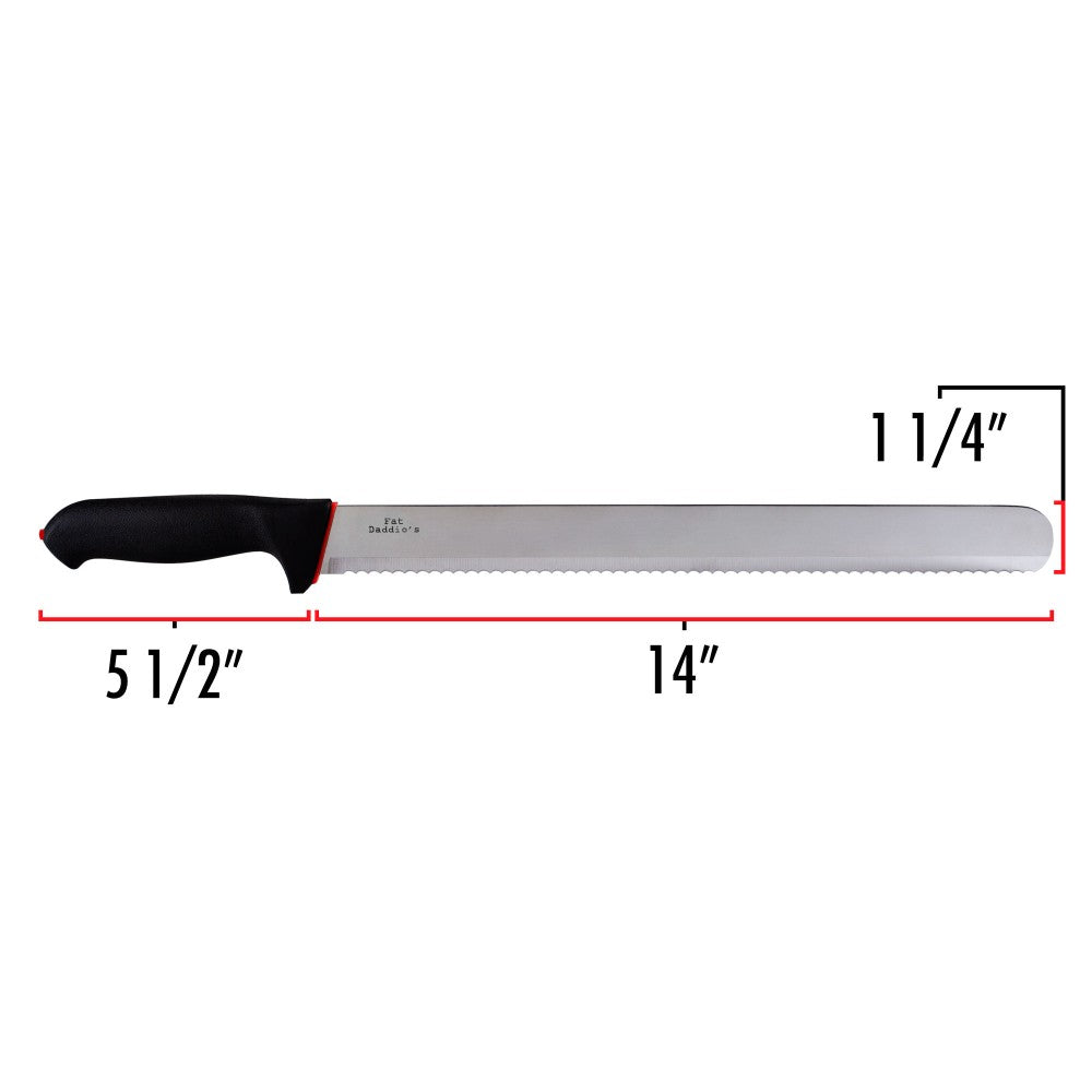 Fat Daddio's Stainless Steel Serrated Cake and Bread Knife, 14 Inch (Open Box)