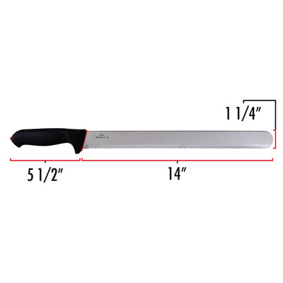 Fat Daddio's Stainless Steel Serrated Cake and Bread Knife, 14 Inch (Open Box)
