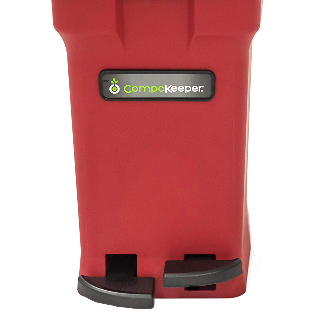 CompoKeeper 6 Gallon Compost Organic Waste Kitchen Bin Trash Can, Red (Open Box)