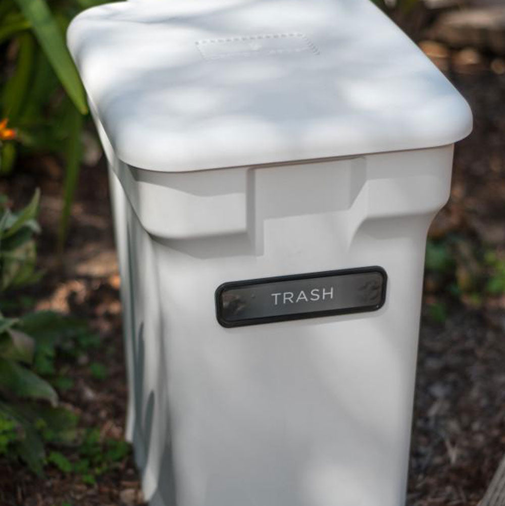 CompoKeeper 6 Gallon Compost Organic Waste Kitchen Trash Can, White (Open Box)