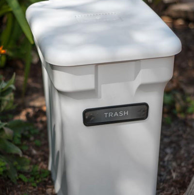 CompoKeeper 6 Gallon Compost Organic Waste Kitchen Trash Can, White (Open Box)