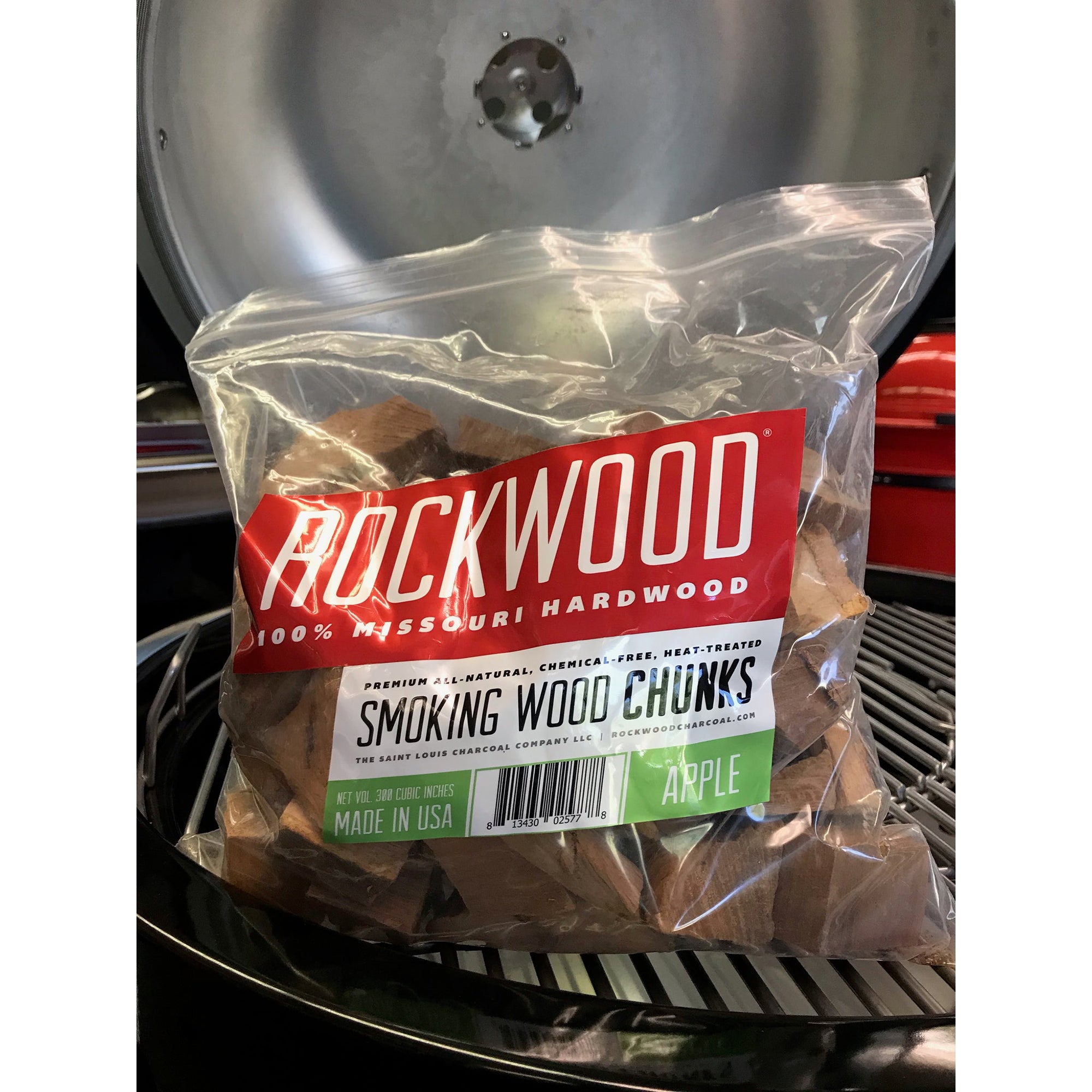 Rockwood Missouri 3-5 Lb Hardwood Smoker Smoking Wood Chunks, Apple (Open Box)