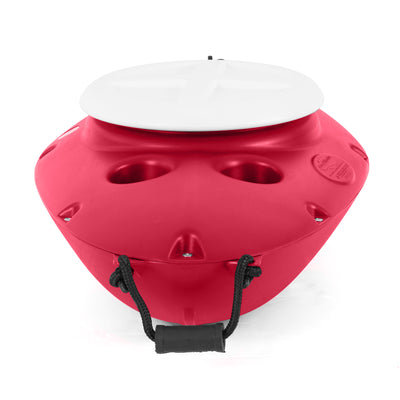 CreekKooler 30 Qt Floating Insulated Beverage Kayak Tow Behind Cooler w/ 8' Rope - VMInnovations