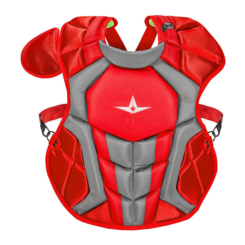 All-Star Sports S7 Axis Ages 9 to 12 Baseball Catchers Gear, Scarlet (Used)