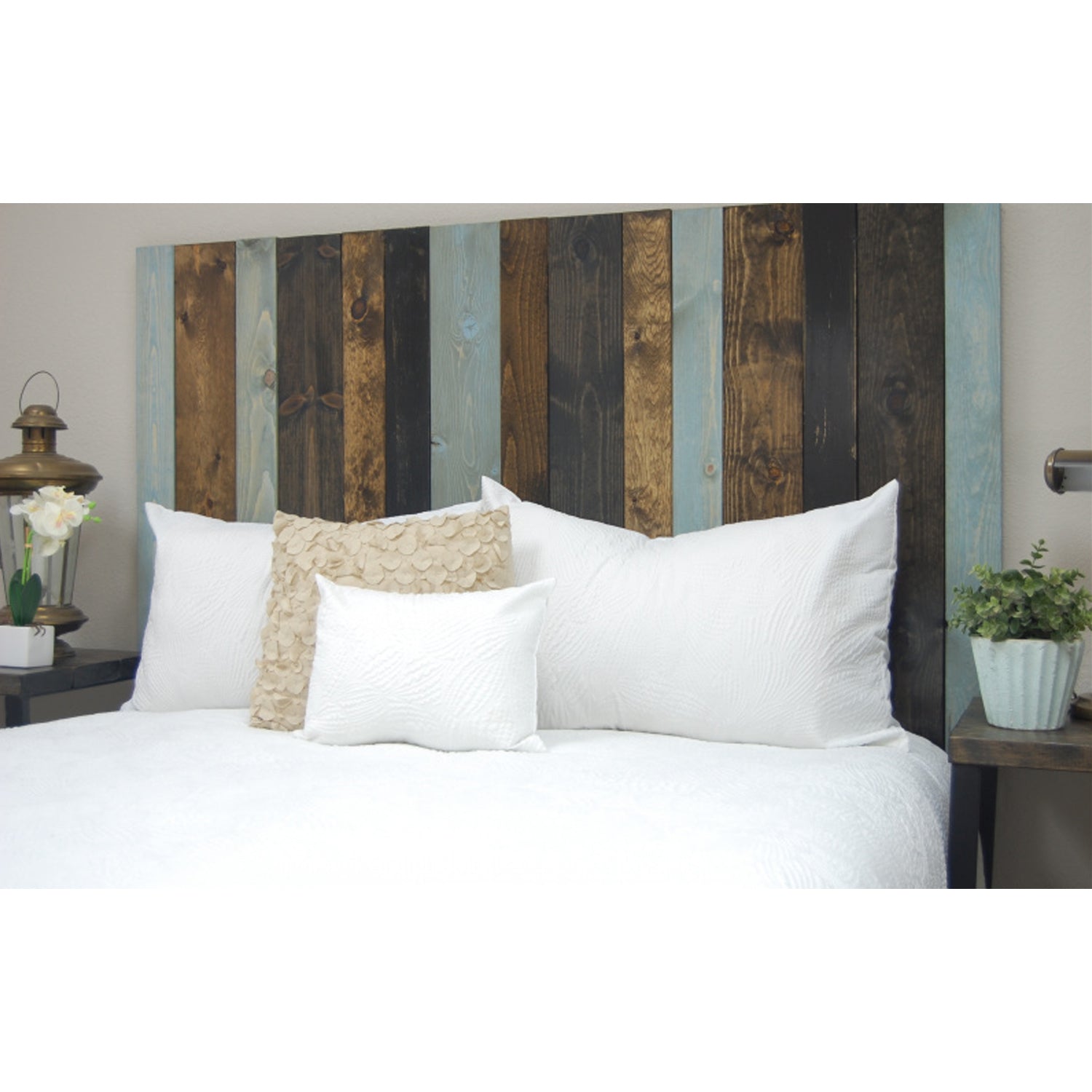 Barn Walls Floating Hanger 4 Panel Wall Headboard, All Terrain, California King
