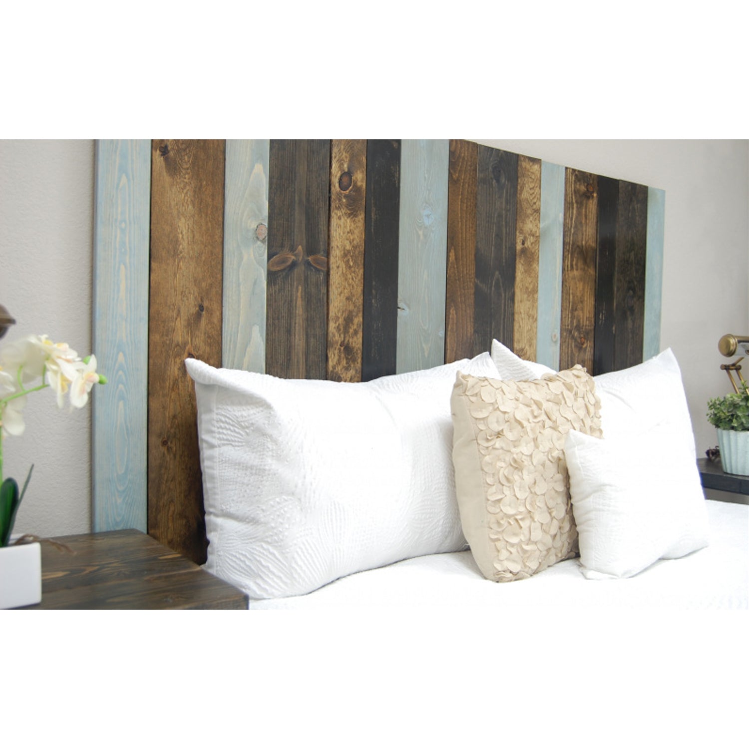 Barn Walls Floating Hanger 4 Panel Wall Headboard, All Terrain, California King