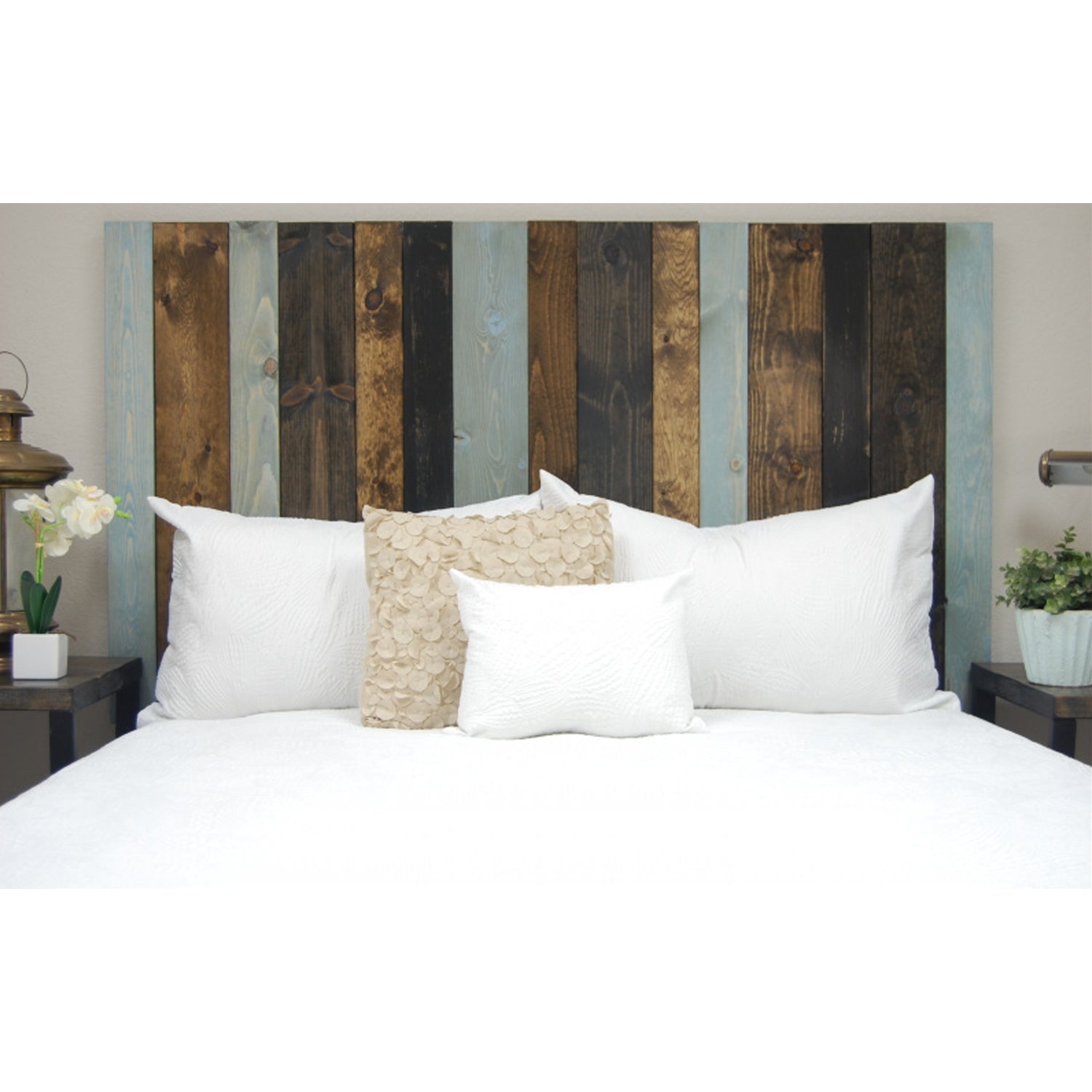Barn Walls Floating Hanger 4 Panel Wall Headboard, All Terrain, California King