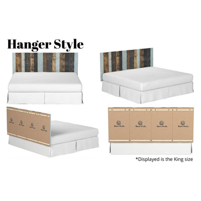 Barn Walls Floating Hanger 4 Panel Wall Headboard, All Terrain, California King