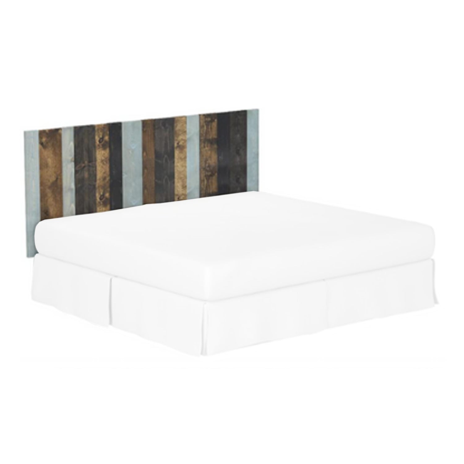 Barn Walls Floating Hanger 4 Panel Wall Headboard, All Terrain, California King