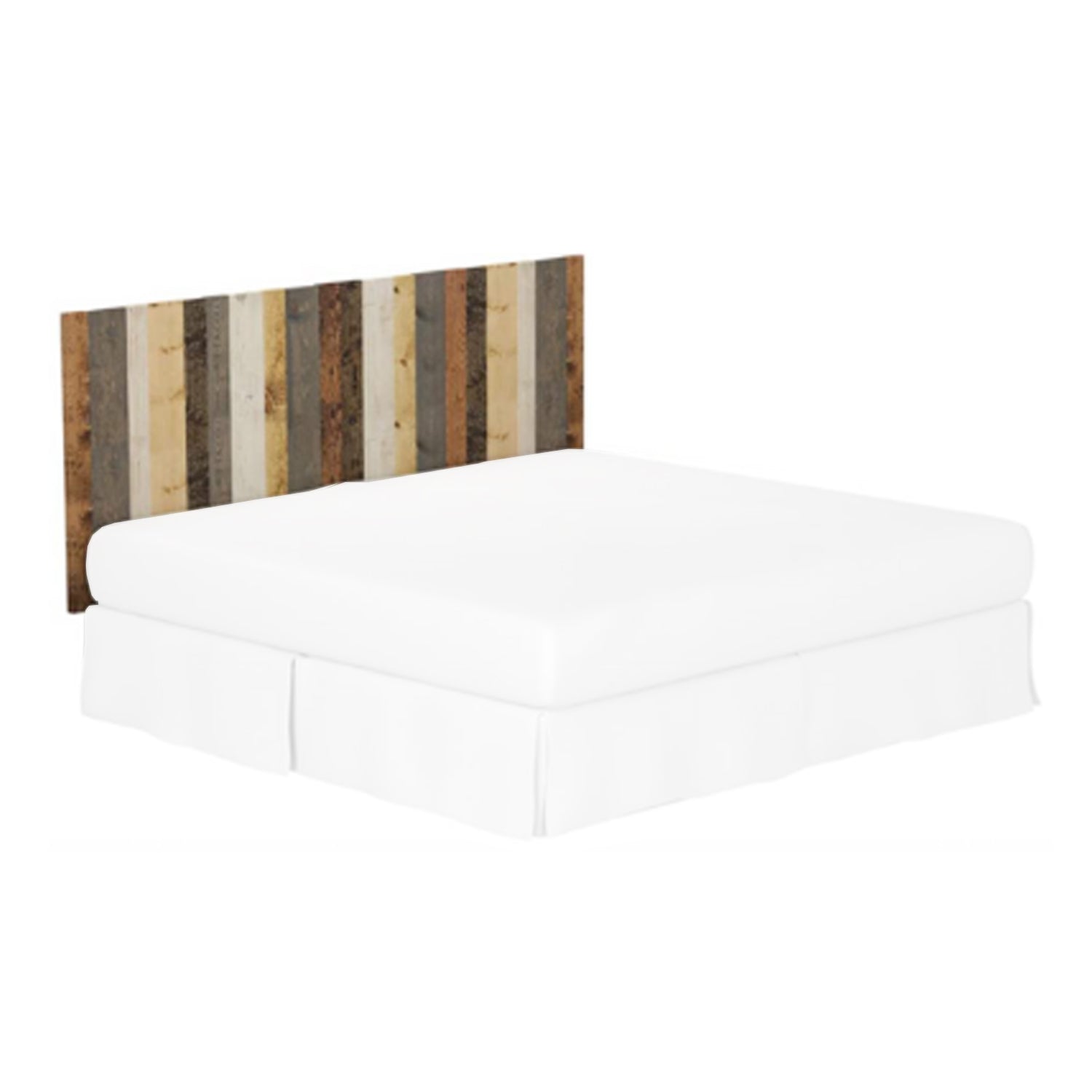 Barn Walls Floating Hanger Handcrafted 4 Panel Wall Headboard, King (Open Box)