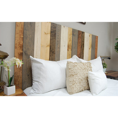 Barn Walls Floating Hanger Handcrafted 4 Panel Wall Headboard, King (Open Box)