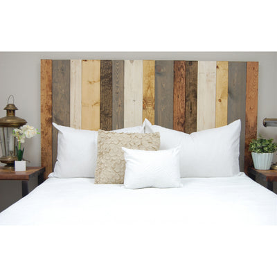 Barn Walls Floating Hanger Handcrafted 4 Panel Wall Headboard, King (Open Box)