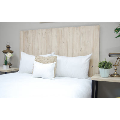 Barn Walls Floating Hanger Handmade 4 Panel Wall Headboard, King (Used)