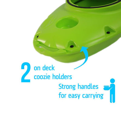 CreekKooler Pup 15 Quart Portable Floating Beverage Water/Can Cooler, Orange - VMInnovations