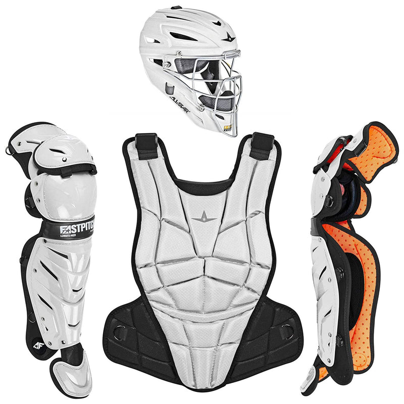 All-Star Sports AFx Adult Protective Catcher Set, Black/White, Small (Open Box)