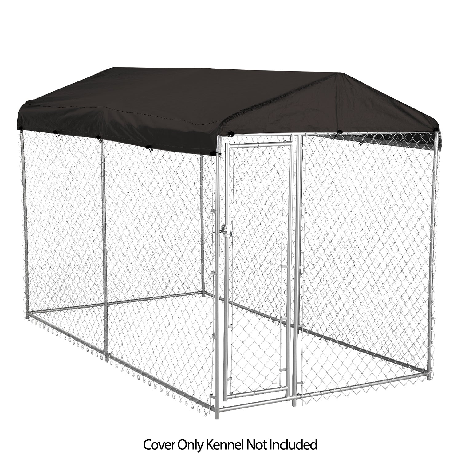 WeatherGuard 5x10' Outdoor Dog Kennel Enclosure Waterproof Roof Cover (Open Box)