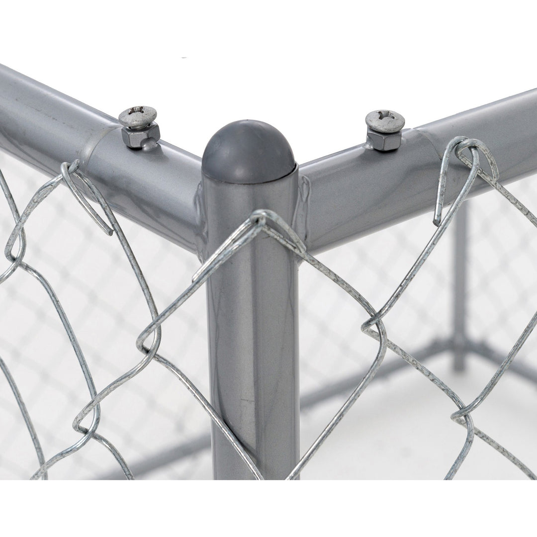 Lucky Dog 5x5x4' Heavy Duty Outdoor Chain Link Dog Kennel Enclosure (Open Box)