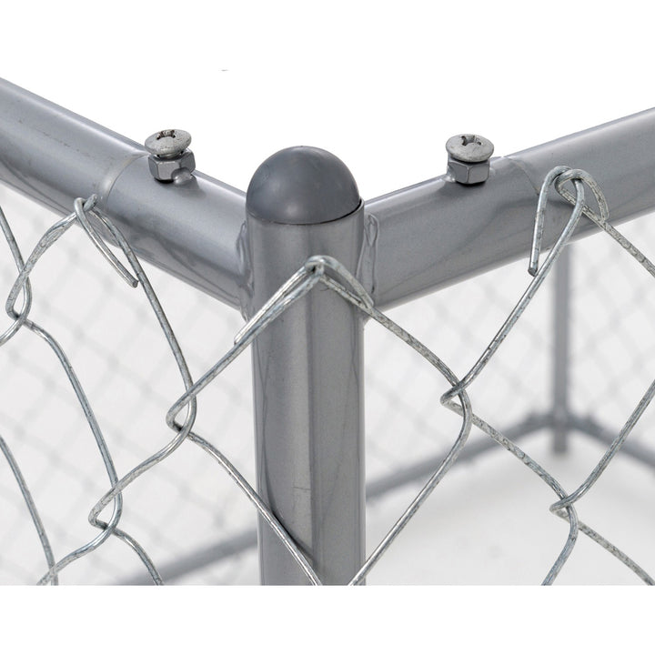 Lucky Dog 5x5x4' Heavy Duty Outdoor Chain Link Dog Kennel Enclosure (Open Box)