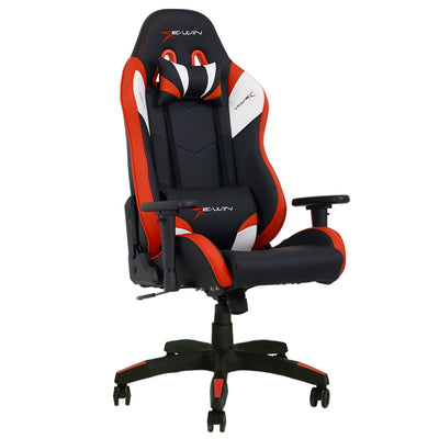 E-Win Calling Series Leather Computer PC Gaming Office Desk Chair, Red (Used)