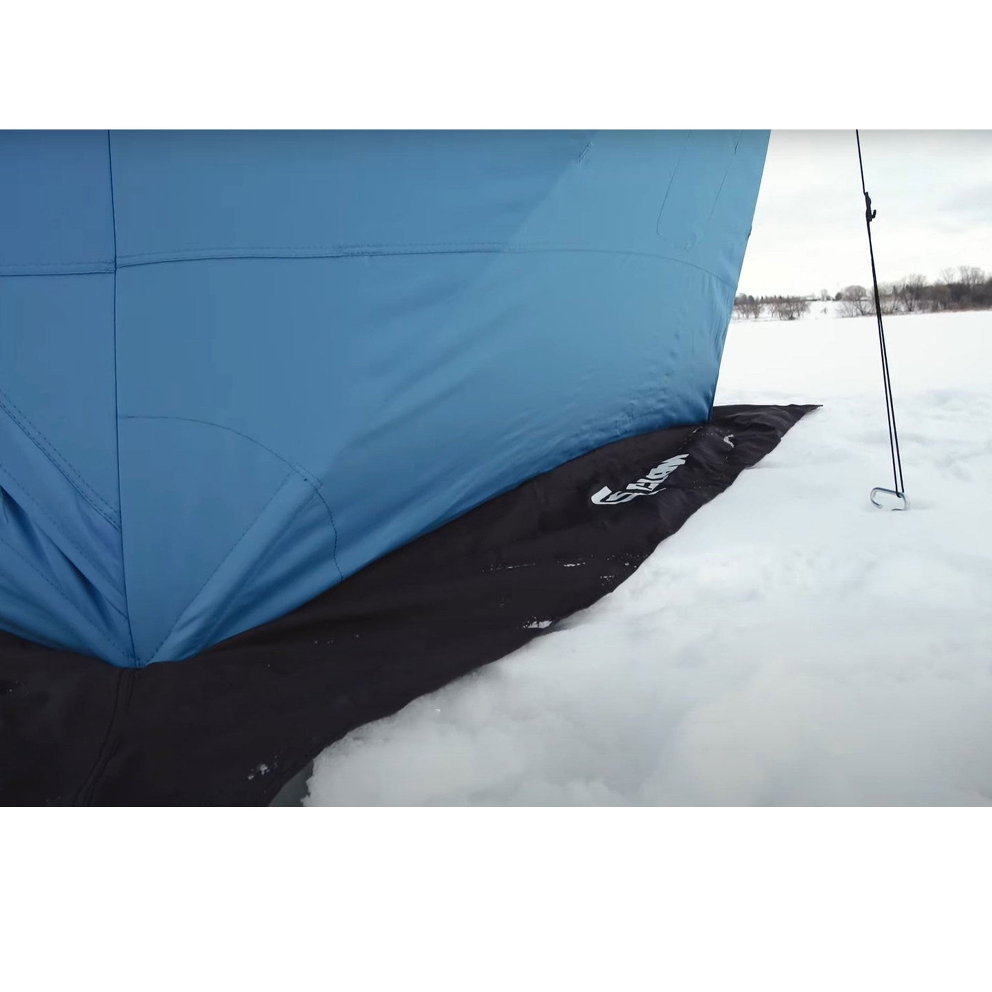 Clam C-560 Thermal 7.5 Foot Pop Up Ice Fishing Angler Hub Shelter, Blue (Used) - VMInnovations
