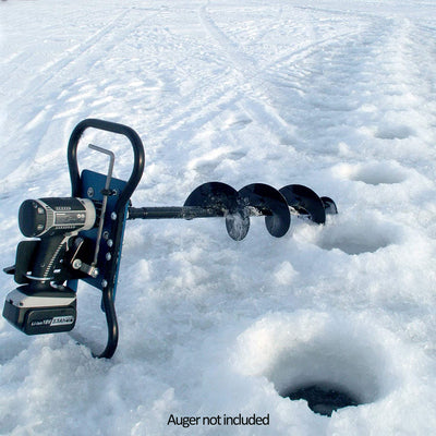 CLAM 9935 Ice Fishing Auger Drill Plate for 18V Cordless Drill, Accessory Only