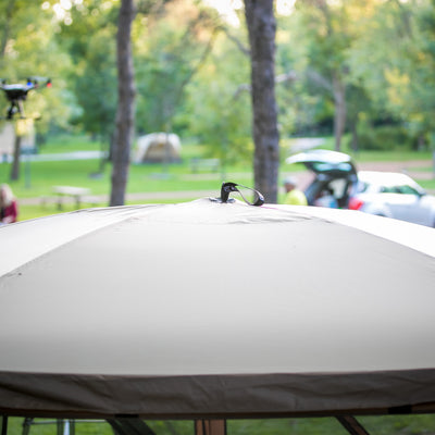 Clam Quick Set Escape/Sky Screened Gazebo Canopy Rain Fly Tarp, Tan (Open Box) - VMInnovations
