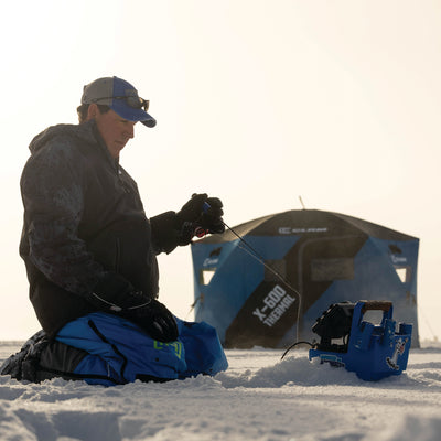 CLAM Portable 11.5 Ft 6 Person Pop Up Ice Fishing Thermal Hub Shelter Tent(Used) - VMInnovations