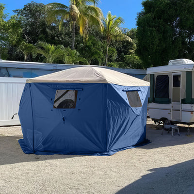 Clam Quick-Set Screen Tent Wind & Sun Panels, Accessory Only, Blue (3pk) (Used) - VMInnovations