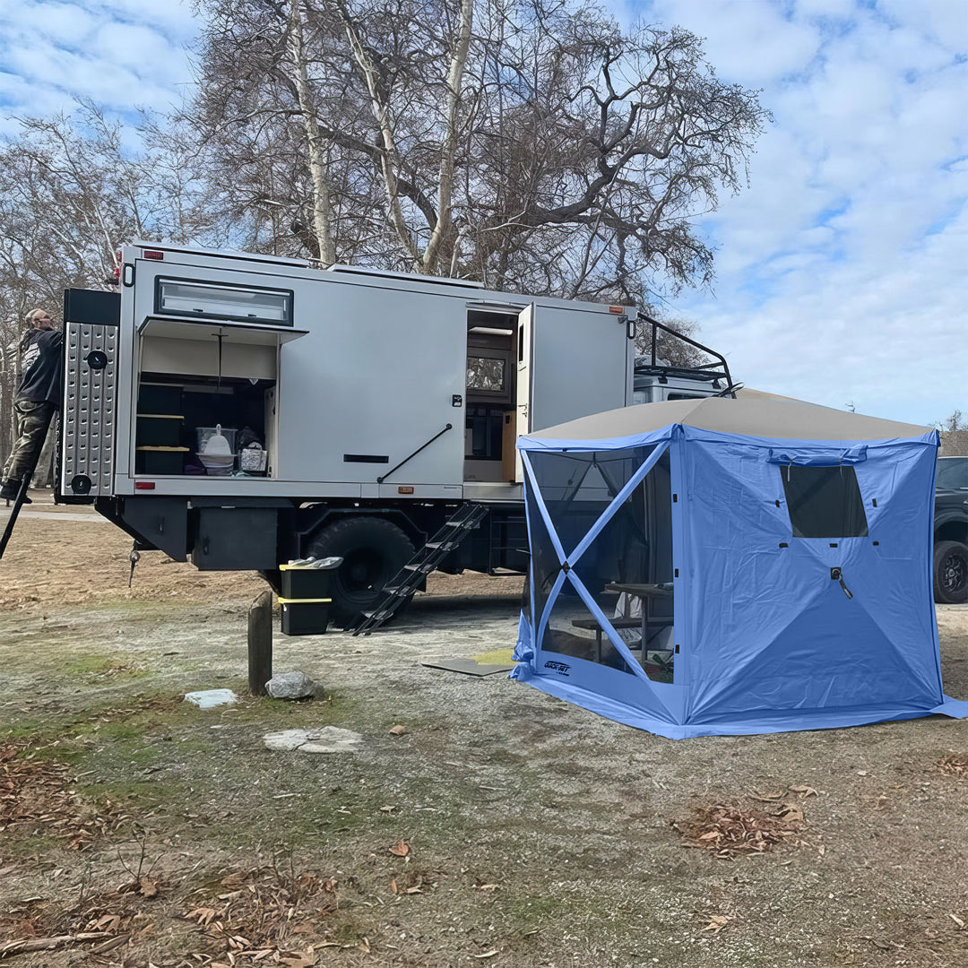 Clam Quick-Set Screen Tent Wind & Sun Panels, Accessory Only,Blue(3pk)(Open Box) - VMInnovations