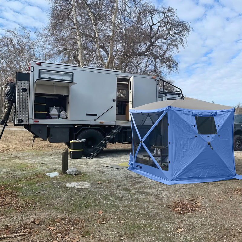 Clam Quick-Set Screen Tent Wind & Sun Panels, Accessory Only,Blue(3pk)(Open Box)